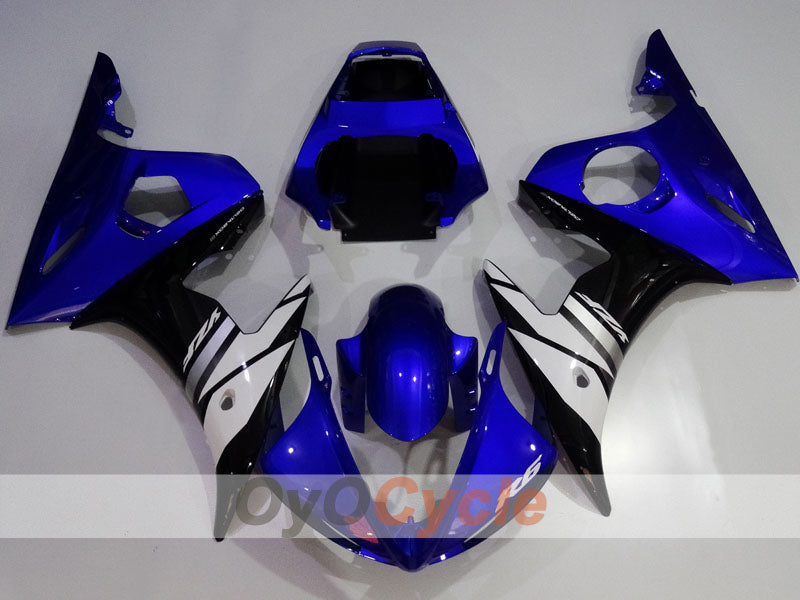 Einspritz-Verkleidungskit für YZF-R6 03-04 - Blau, Weiß, Schwarz - Werksstil #OYO87905821 Zweitbild