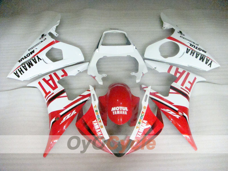 Einspritz-Verkleidungskit für YZF-R6 03-04 - Rot, Weiß - FIAT, MOTUL #OYO87905824