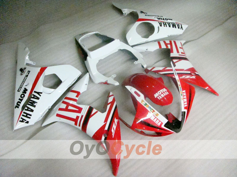 Einspritz-Verkleidungskit für YZF-R6 03-04 - Rot, Weiß - FIAT, MOTUL #OYO87905824 Hauptbild