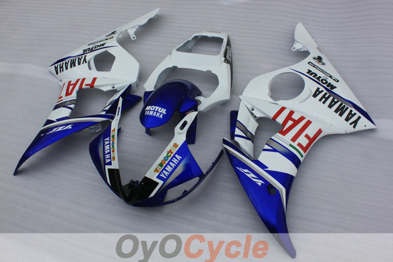 Einspritz-Verkleidungskit für YZF-R6 03-04 - Blau, Weiß - FIAT, MOTUL #OYO87905825 Hauptbild