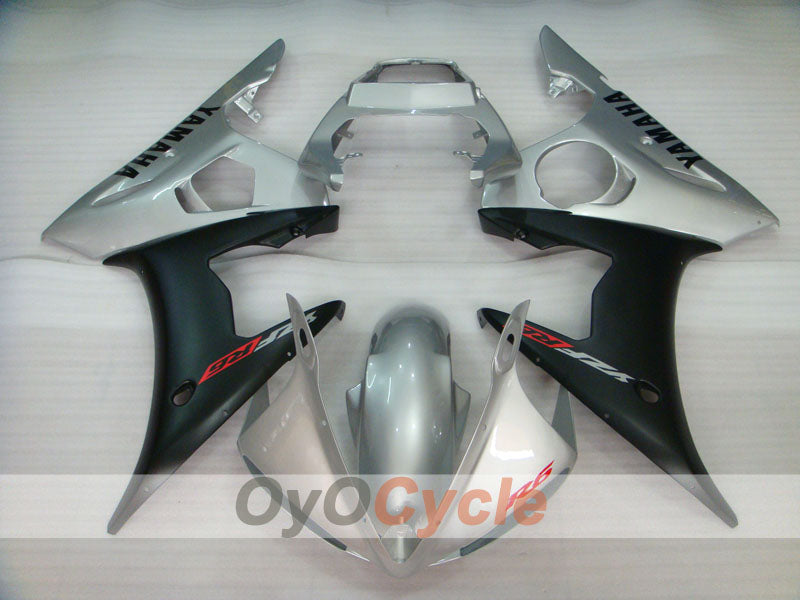 Einspritz-Verkleidungskit für YZF-R6 03-04 - Schwarz, Silber, Matt - Werksstil #OYO87905827 Zweitbild