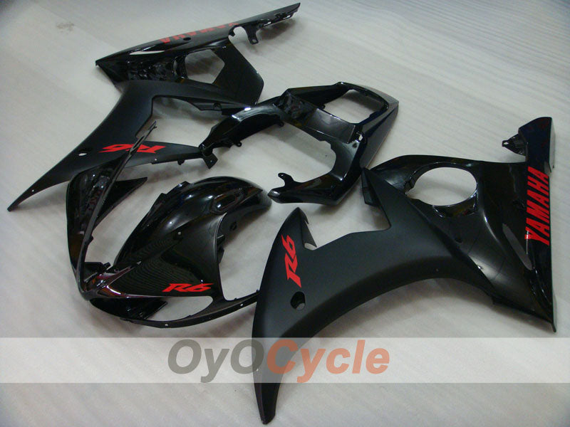 Einspritz-Verkleidungskit für YZF-R6 03-04 - Schwarz, Matt - Werksstil #OYO87905828 Zweitbild
