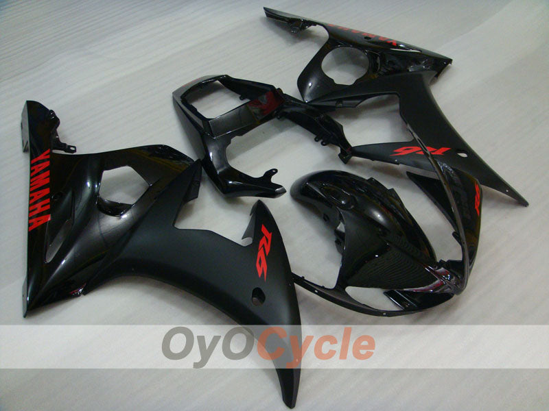 Verkleidungssatz für Kraftstoffeinspritzung für 05 YZF-R6 - Schwarz, Matt - Factory Style #OYO87905872