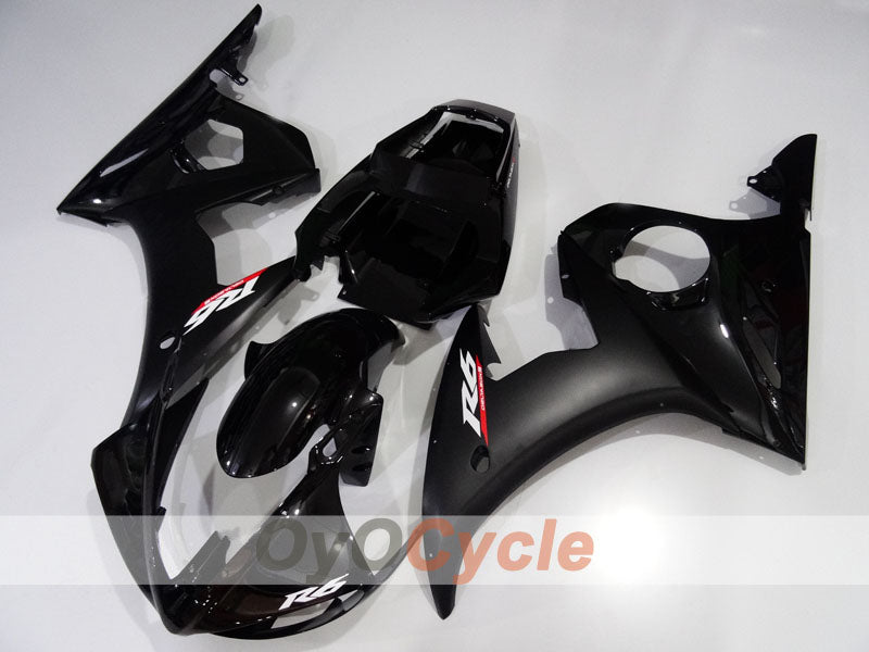 Verkleidungssatz für Einspritzermodelle der YZF-R6 03-04 - Schwarz, Matt - Werksstil #OYO87905830