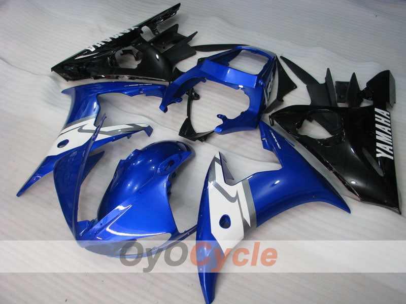 Verkleidungssatz für Einspritzermodelle der YZF-R6 03-04 - Blau, Schwarz - Werksstil #OYO87905831 Hauptbild