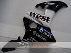 Verkleidungssatz für Einspritzermodelle der YZF-R6 03-04 - Weiß, Schwarz - West #OYO87905832