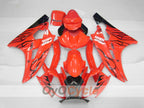 Verkleidungssatz für Kraftstoffeinspritzung für 06-07 YZF-R6 - Rot, Schwarz - Flame #OYO87905878