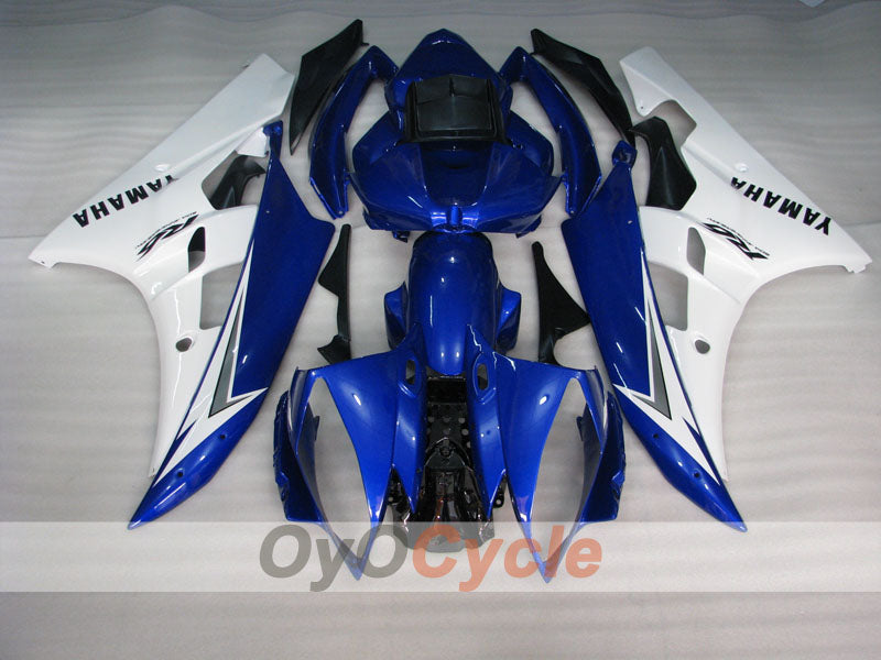 Verkleidungssatz für Einspritzmodelle 06-07 YZF-R6 - Blau, Weiß - Werksdesign #OYO87905880