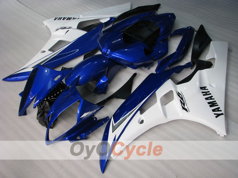 Verkleidungssatz für Einspritzmodelle 06-07 YZF-R6 - Blau, Weiß - Werksdesign #OYO87905880