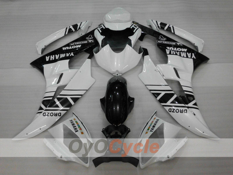 Verkleidungssatz für Einspritzmodelle 06-07 YZF-R6 - Weiß, Schwarz - MOTUL #OYO87905883 Zweitbild