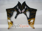 Verkleidungssatz für Einspritzmodelle 06-07 YZF-R6 - Schwarz, Gold - Flamme #OYO87905884