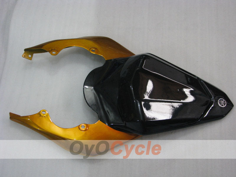 Verkleidungssatz für Einspritzmodelle 06-07 YZF-R6 - Schwarz, Gold - Flamme #OYO87905884