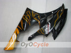 Verkleidungssatz für Einspritzmodelle 06-07 YZF-R6 - Schwarz, Gold - Flamme #OYO87905884