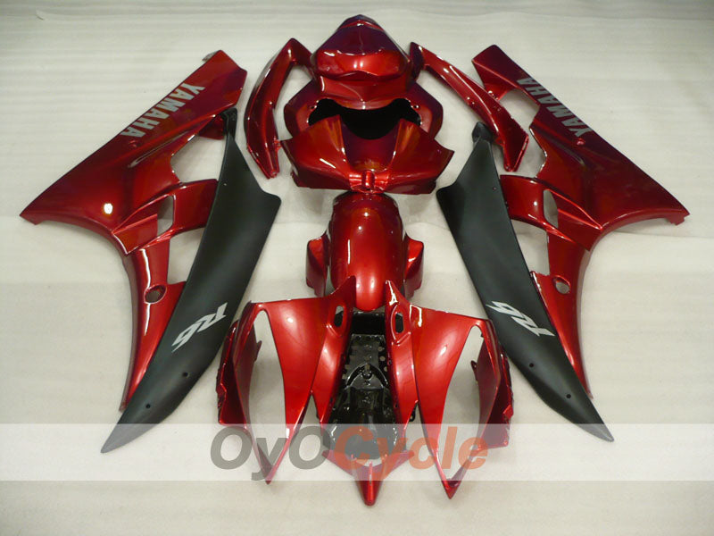Verkleidungssatz für Einspritzmodelle 06-07 YZF-R6 - Rot, Schwarz - Werksdesign #OYO87905886 Zweitbild