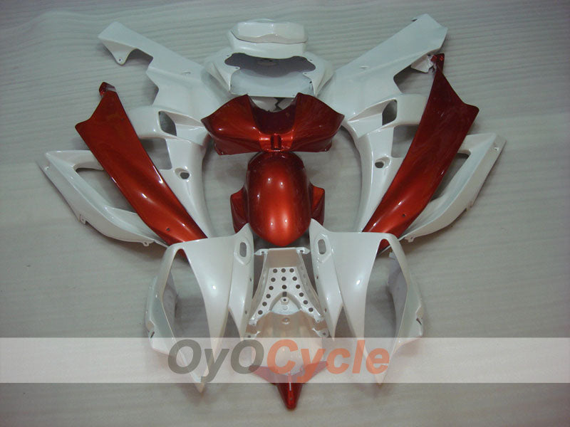 Verkleidungssatz für Einspritzmodelle 06-07 YZF-R6 - Rot, Weiß - Werksdesign #OYO87905889