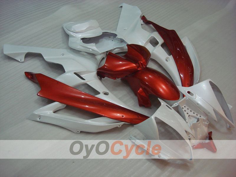 Verkleidungssatz für Einspritzmodelle 06-07 YZF-R6 - Rot, Weiß - Werksdesign #OYO87905889 Hauptbild