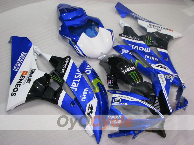 Verkleidungssatz für Einspritzmodelle, passend für YZF-R6 06-07 - Weiß, Schwarz - FIAT #OYO87905896