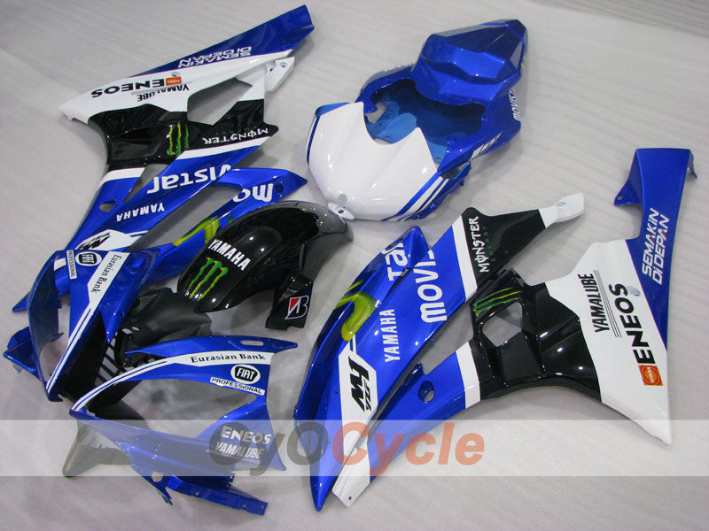 Verkleidungssatz für Einspritzmodelle, passend für YZF-R6 06-07 - Weiß, Schwarz - FIAT #OYO87905896