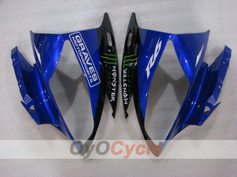 Verkleidungssatz für Einspritzmodelle, passend für YZF-R6 06-07 - Blau, Schwarz - Monster #OYO87905898