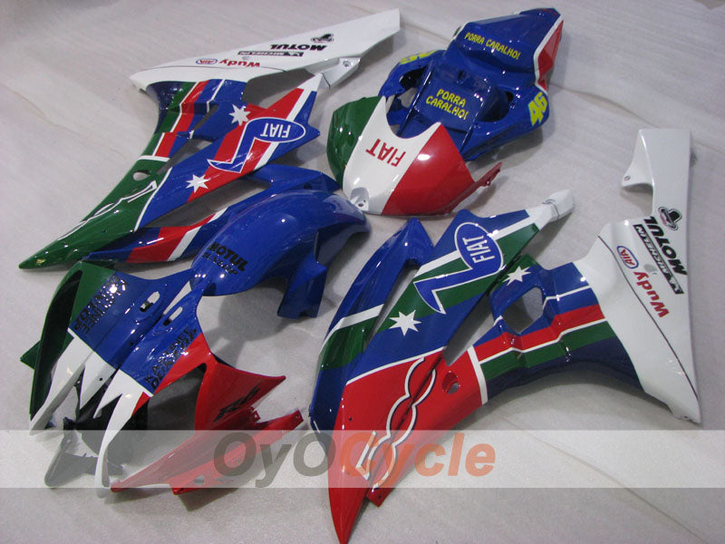 Verkleidungssatz für Einspritzmodelle, passend für YZF-R6 06-07 - Armeegrün, Rot, Blau - FIAT #OYO87905899 Zweitbild