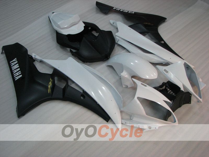 Verkleidungssatz für Einspritzmodelle, passend für YZF-R6 06-07 - Weiß, Schwarz - Werksdesign #OYO87905900 Hauptbild
