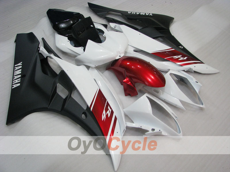 Verkleidungssatz für Einspritzmodelle 06-07 YZF-R6 - Rot, Weiß, Schwarz, Matt - Werksdesign #OYO87905891 Hauptbild