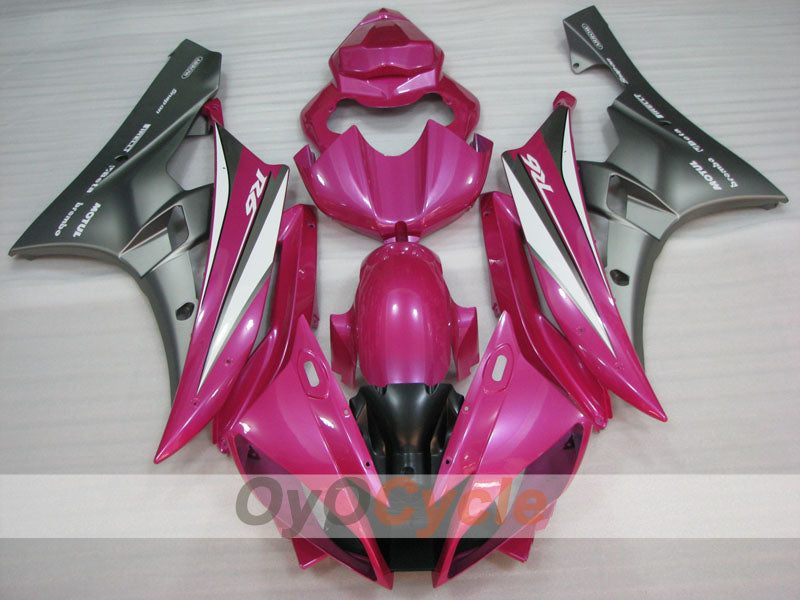 Verkleidungssatz für Einspritzmodelle, passend für YZF-R6 06-07 - Grau, Pink - MOTUL #OYO87905901