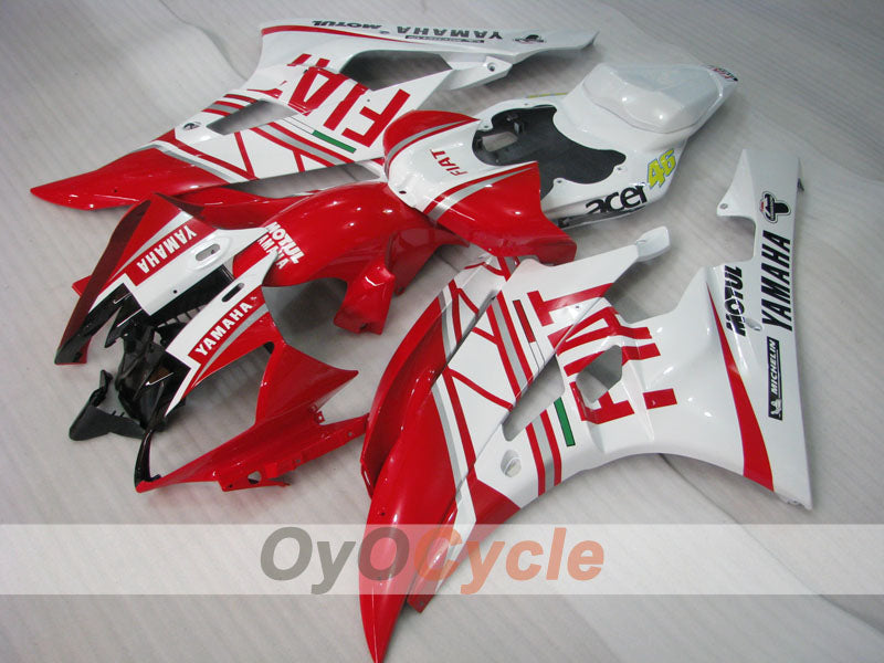 Verkleidungssatz für Einspritzmodelle, passend für YZF-R6 06-07 - Rot, Weiß - FIAT #OYO87905892