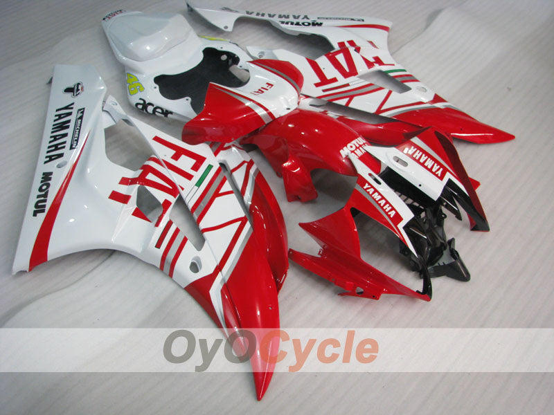 Verkleidungssatz für Einspritzmodelle, passend für YZF-R6 06-07 - Rot, Weiß - FIAT #OYO87905892