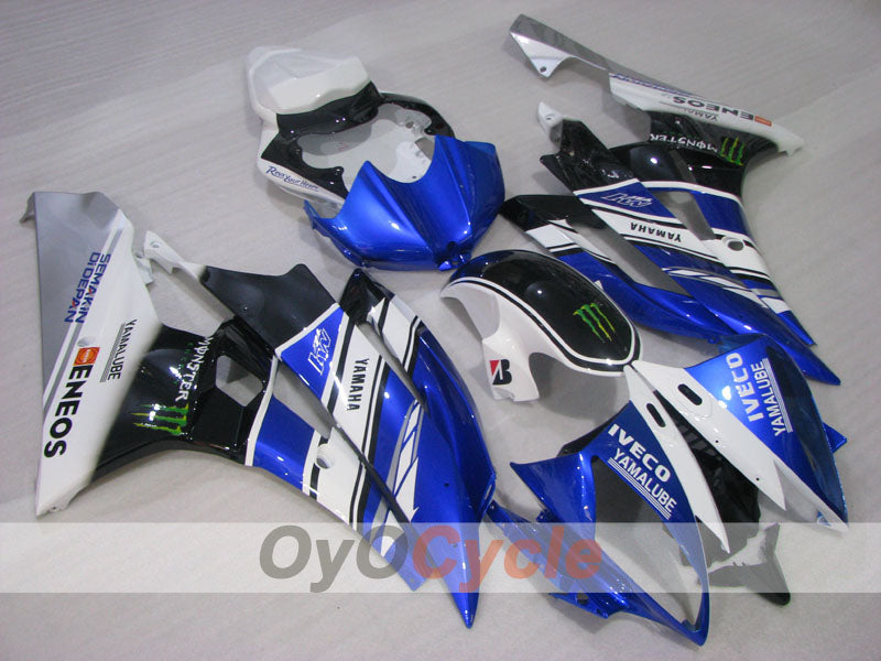 Verkleidungssatz für Einspritzmodelle, passend für YZF-R6 06-07 - Blau, Weiß, Schwarz - Monster #OYO87905904