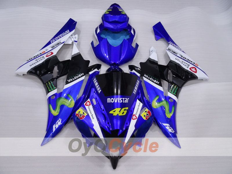 Verkleidungssatz für Einspritzmodelle, passend für YZF-R6 06-07 - Blau, Weiß, Schwarz - Monster #OYO87905894