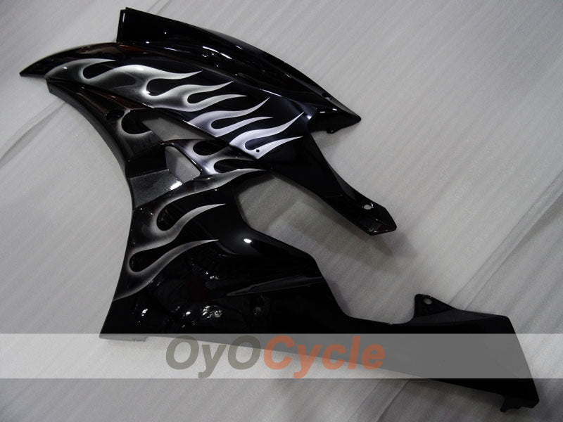 Spritzguss-Verkleidungssatz für 06-07 YZF-R6 - Schwarz - Flame #OYO87905907
