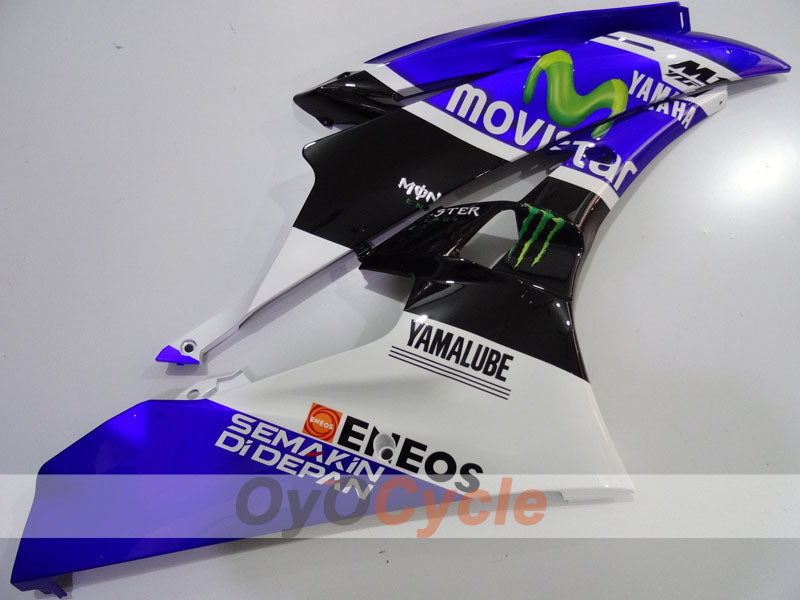 Spritzguss-Verkleidungssatz für 06-07 YZF-R6 - Blau, Weiß, Schwarz - Monster #OYO87905908