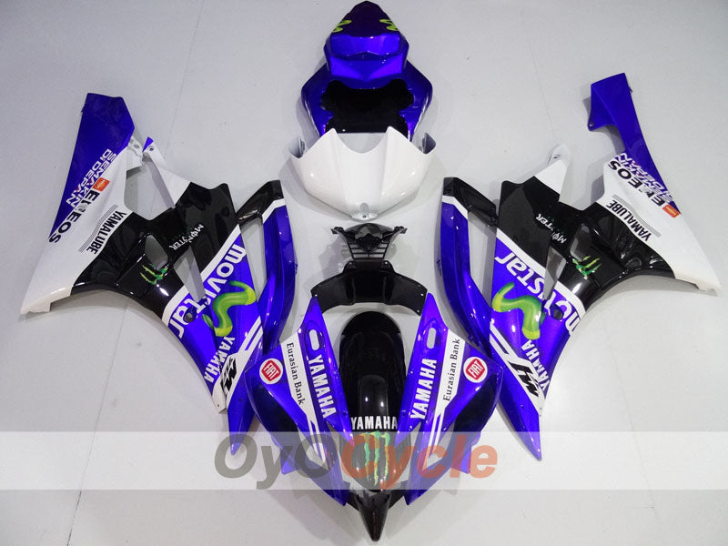 Spritzguss-Verkleidungssatz für 06-07 YZF-R6 - Blau, Weiß, Schwarz - Monster #OYO87905908