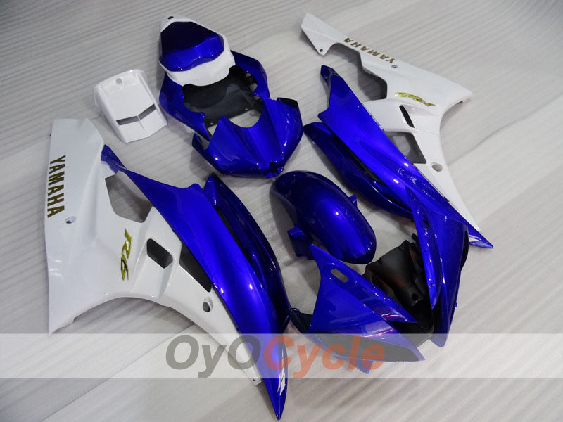 Spritzguss-Verkleidungssatz für 06-07 YZF-R6 - Blau, Weiß - Werksstil #OYO87905909 Hauptbild