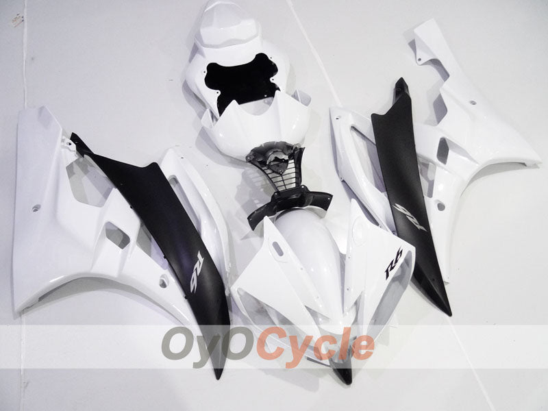 Spritzguss-Verkleidungssatz für 06-07 YZF-R6 - Weiß, Schwarz - Werksstil #OYO87905911 Hauptbild