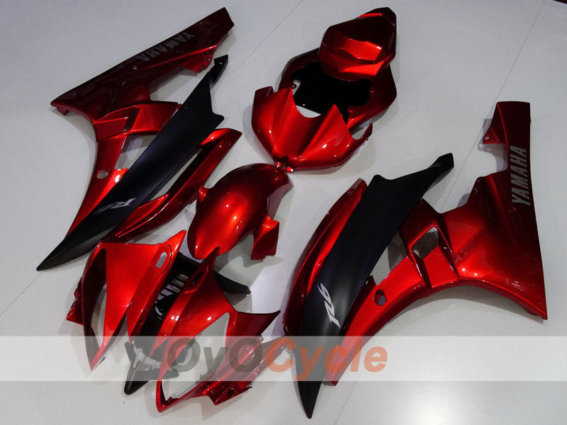 Spritzguss-Verkleidungssatz für 06-07 YZF-R6 - Rot, Schwarz - Werksstil #OYO87905914