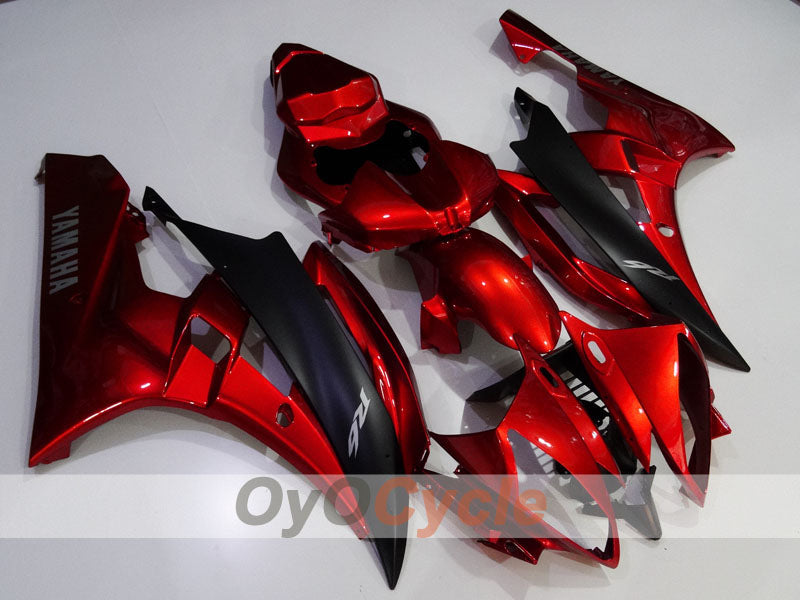 Spritzguss-Verkleidungssatz für 06-07 YZF-R6 - Rot, Schwarz - Werksstil #OYO87905914