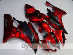 Spritzguss-Verkleidungssatz für 06-07 YZF-R6 - Rot, Schwarz - Werksstil #OYO87905914