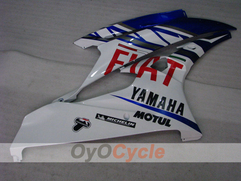 Spritzguss-Verkleidungssatz für 06-07 YZF-R6 - Blau, Weiß - FIAT, MOTUL #OYO87905915