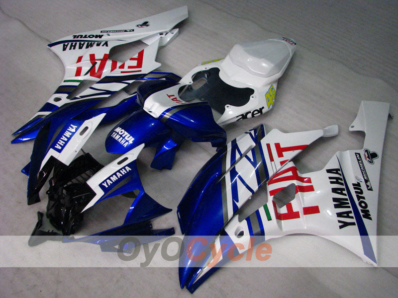 Spritzguss-Verkleidungssatz für 06-07 YZF-R6 - Blau, Weiß - FIAT, MOTUL #OYO87905915 Hauptbild