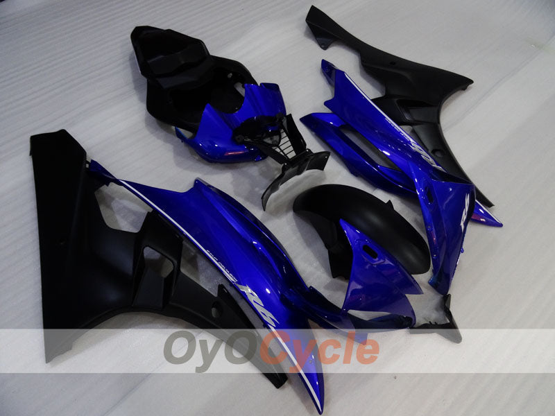 Verkleidungssatz im Spritzgussverfahren für YZF-R6 06-07 - Blau, Schwarz, Matt - MOTUL #OYO87905917