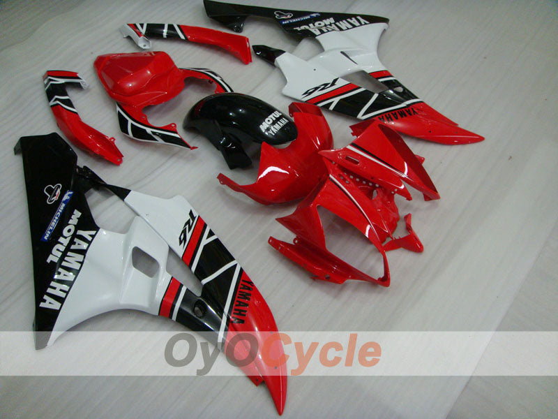 Verkleidungssatz im Spritzgussverfahren für YZF-R6 06-07 - Rot, Schwarz - MOTUL #OYO87905919 Zweitbild