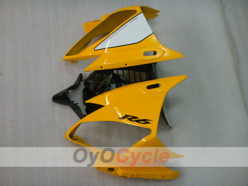 Verkleidungssatz im Spritzgussverfahren für YZF-R6 06-07 - Gelb, Schwarz - MOTUL #OYO87905921