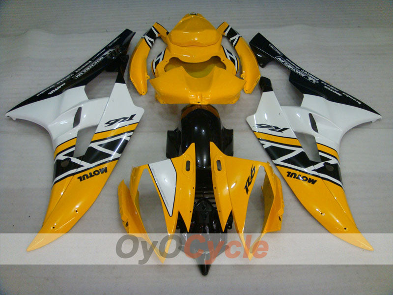 Verkleidungssatz im Spritzgussverfahren für YZF-R6 06-07 - Gelb, Schwarz - MOTUL #OYO87905921