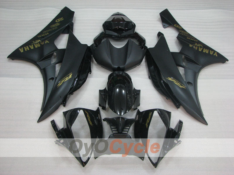 Verkleidungssatz im Spritzgussverfahren für YZF-R6 06-07 - Schwarz, Matt - Werksdesign #OYO87905922 Zweitbild