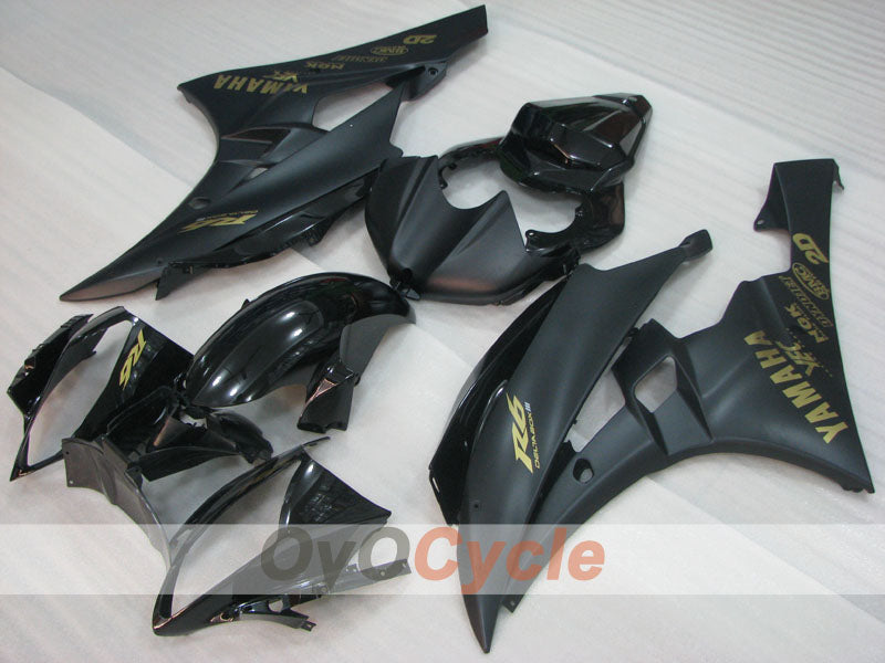Verkleidungssatz im Spritzgussverfahren für YZF-R6 06-07 - Schwarz, Matt - Werksdesign #OYO87905922