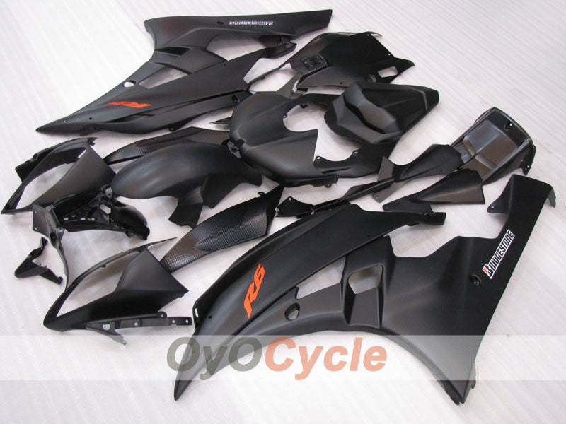 Verkleidungssatz im Spritzgussverfahren für YZF-R6 06-07 - Schwarz, Matt - Werksdesign #OYO87905923