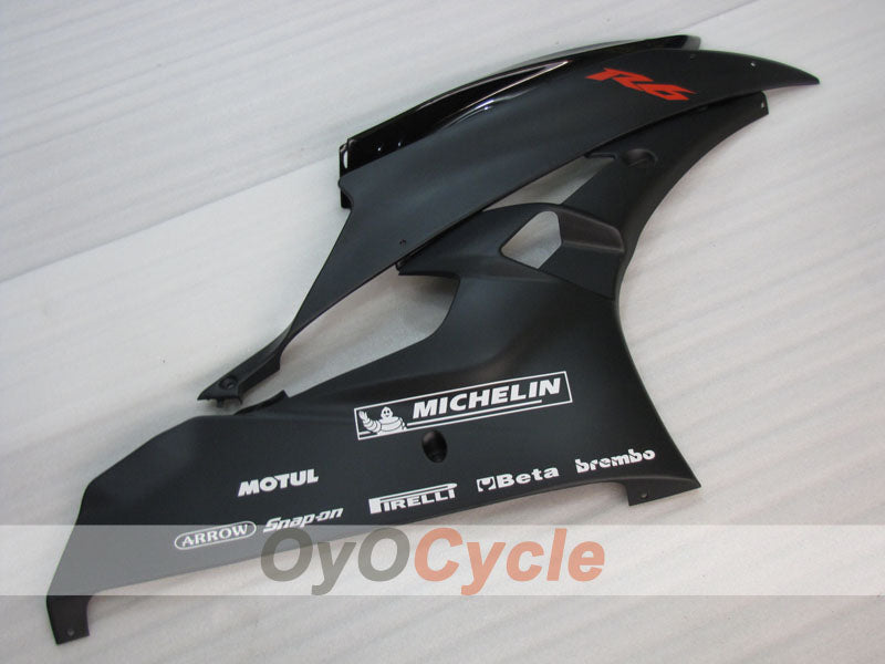 Verkleidungssatz im Spritzgussverfahren für YZF-R6 06-07 - Schwarz, Matt - Werksdesign #OYO87905924