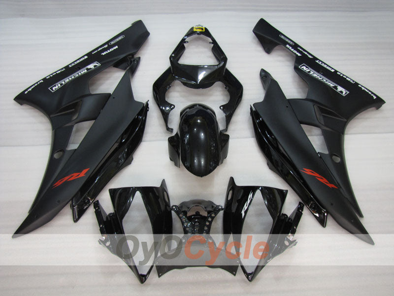 Verkleidungssatz im Spritzgussverfahren für YZF-R6 06-07 - Schwarz, Matt - Werksdesign #OYO87905924